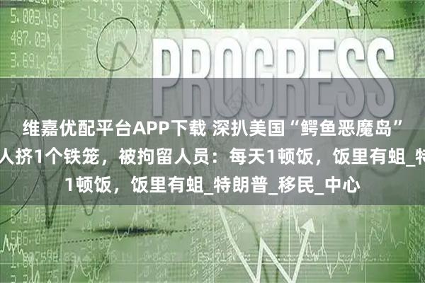 维嘉优配平台APP下载 深扒美国“鳄鱼恶魔岛”背后黑幕：32个人挤1个铁笼，被拘留人员：每天1顿饭，饭里有蛆_特朗普_移民_中心