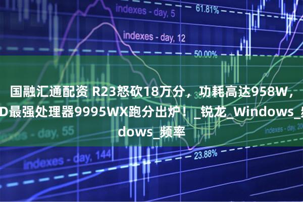 国融汇通配资 R23怒砍18万分，功耗高达958W，AMD最强处理器9995WX跑分出炉！_锐龙_Windows_频率