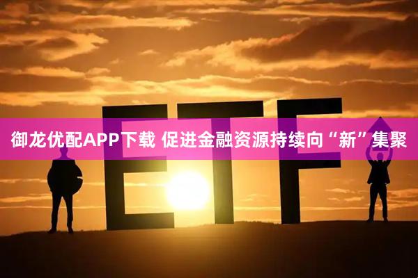 御龙优配APP下载 促进金融资源持续向“新”集聚